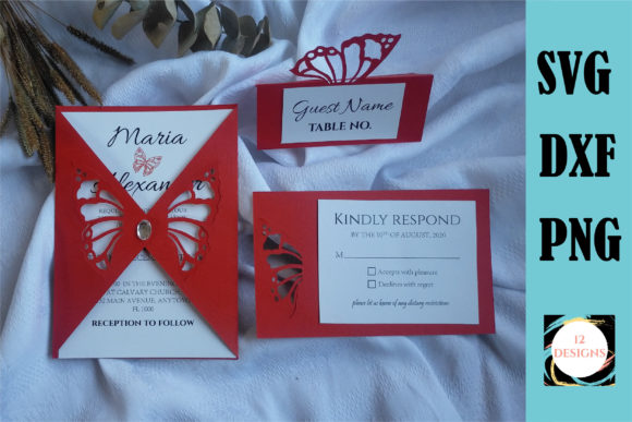 Butterfly Wedding Invitation Set of 3 Review for Real Projects