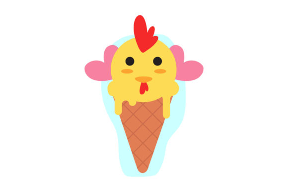 Cute Animal Ice Cream Character Chicken Review for Real Projects