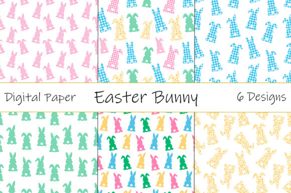 Easter Bunny Plaid Silhouettes Pattern Review