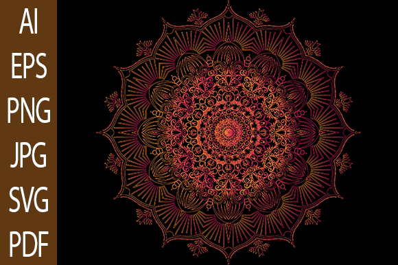 Mandala Vector Design V 84 for Embroidery Projects