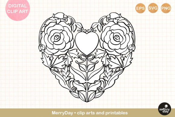 Rose Flower Bouquet Heart Shape: A Thoughtful Embroidery Design for Real Projects